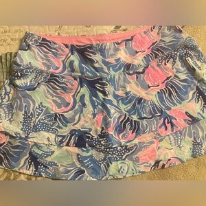 Lilly Pulitzer Luxletic Adlai Skort ~ Shade Seekers ~ Sz Large
